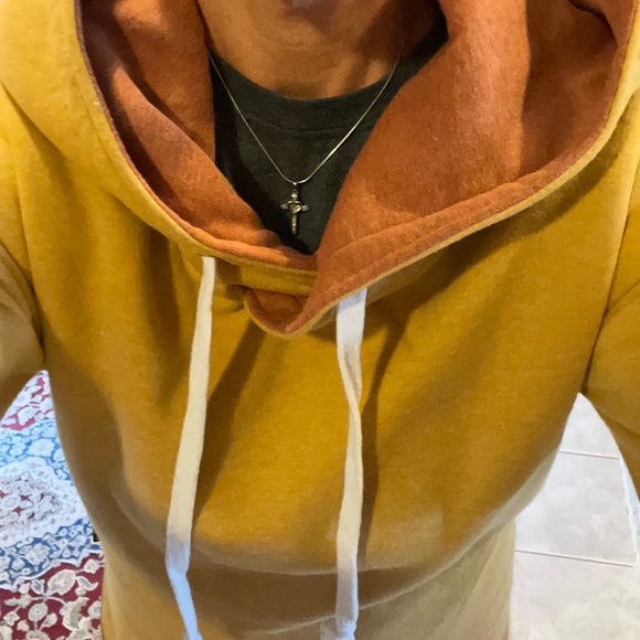 GRASSROOTS CALIFORNIA hoodie hooded sweatshirt w/ pockets, Heather gold, small - Picture 9 of 13